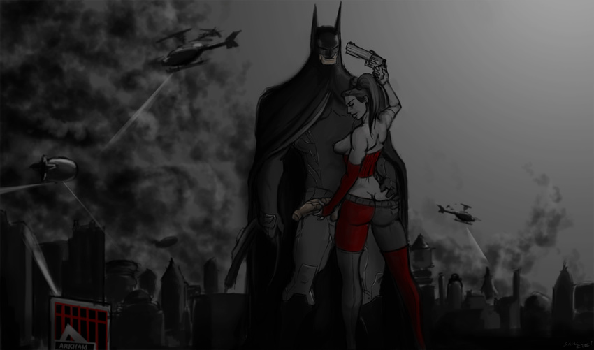 batman batman:_arkham_city dc harley_quinn skulltitti