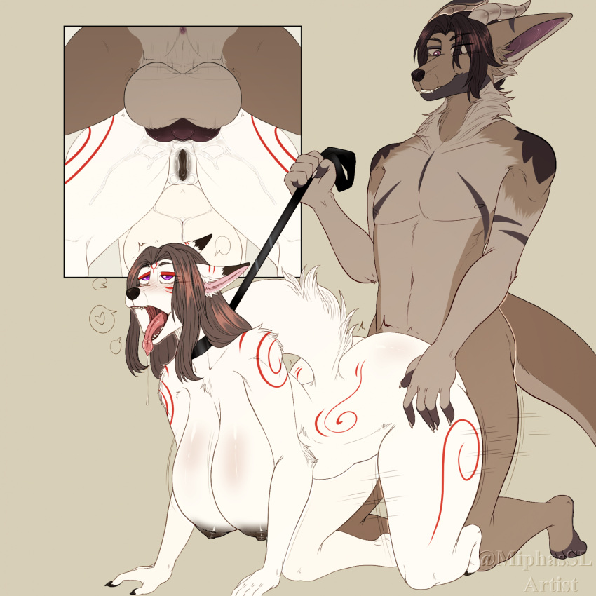 1:1 ahegao anal anal_fluids anal_orgasm anal_penetration anthro anus big_breasts big_butt bodily_fluids breasts butt canid canine dragon duo ejaculation female fox genitals hands-free hawky_(hawkyofficial) hi_res huge_breasts hybrid hyper hyper_breasts knot knotted_penis looking_pleasured lynyen male male/female mammal miphassl mythological_creature mythological_scalie mythology orgasm penetration penis presenting presenting_anus presenting_balls presenting_breasts presenting_penis presenting_vulva scalie thick_thighs vulva ych_(character)