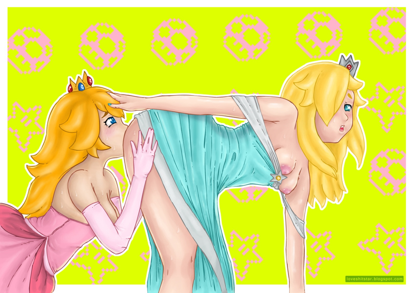 loveshitstar princess_peach princess_rosalina super_mario_bros. tagme