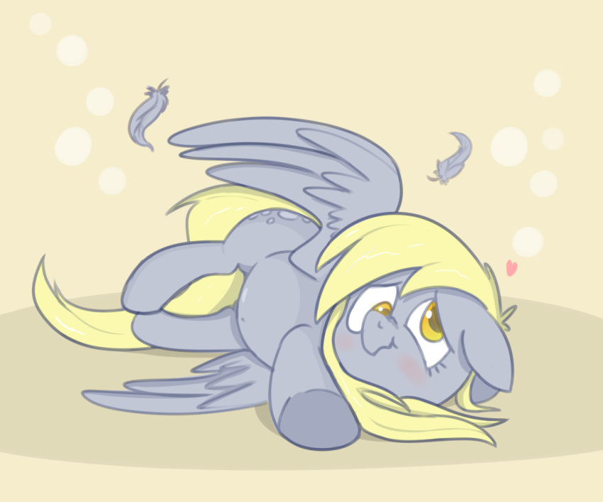 2021 bashful blonde_mane blush cel_shading closed_smile clumsy colored cookieboy011 cutie_mark derp_eyes derpy_hooves_(mlp) digital_drawing_(artwork) digital_media_(artwork) english_description equid equine eyelashes feathered_wings feathers female female_feral feral friendship_is_magic full-length_portrait fur grey_body grey_fur grey_wings hasbro light lighting long_mane long_tail looking_at_viewer lying mammal mane mouth_closed my_little_pony mythological_creature mythological_equine mythology nude nude_female on_side pegasus portrait pupils quadruped shaded simple_background smile solo tail tan_background white_sclera wings yellow_eyes yellow_tail