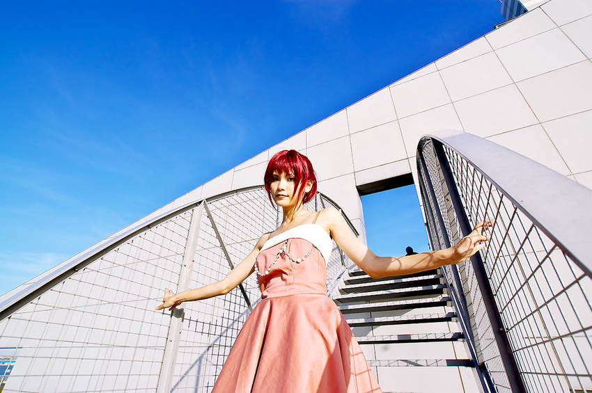 cosplay evening_gown hino_kahoko kiniro_no_corda kouzuki_suzuka photo red_hair redhead