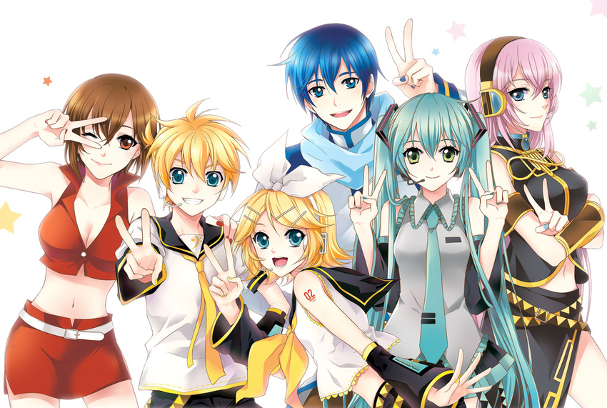 gumi hatsune_miku kagamine_len kagamine_rin kaito megurine_luka vocaloid