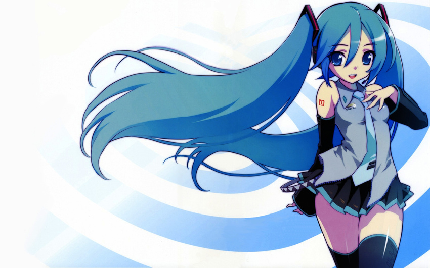 1920x1200 artist_request hatsune_miku highres smile vocaloid wallpaper