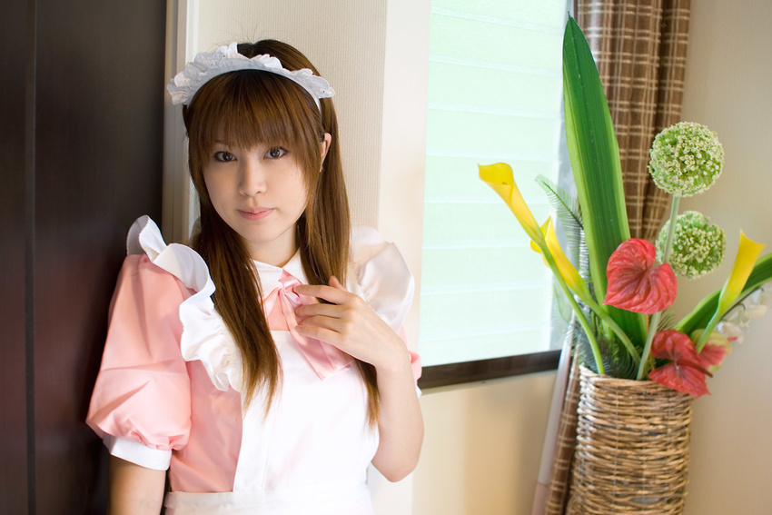 apron cosplay maid maid_apron maid_uniform photo