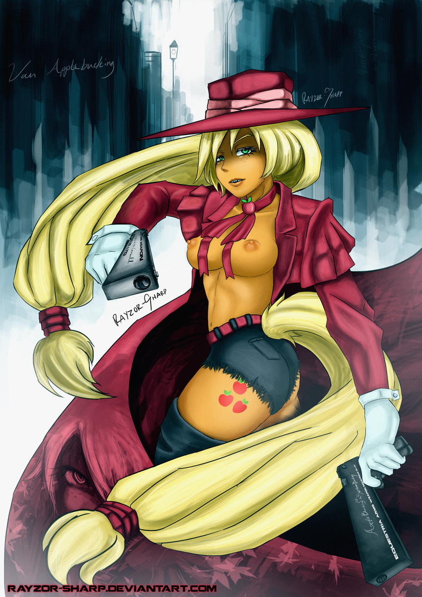 alucard applejack cosplay crossover friendship_is_magic hellsing my_little_pony rayzor-sharp