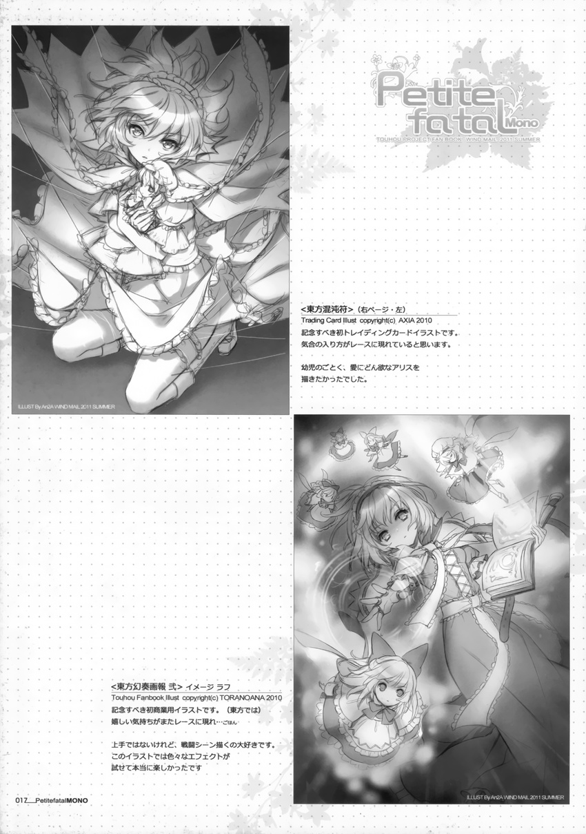 alice_margatroid an2a monochrome touhou wind_mail