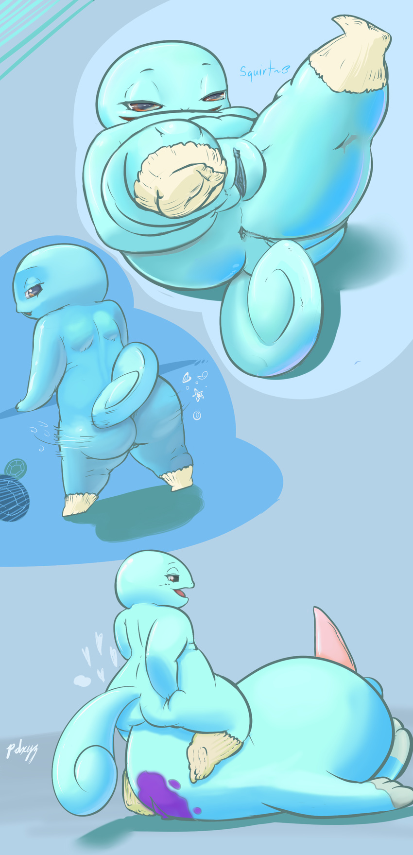 butt chubby female nintendo pdxyz pok&#233;mon pok&eacute;mon pussy quagsire reptile scalie shiny socks squirtle theboogie turtle video_games