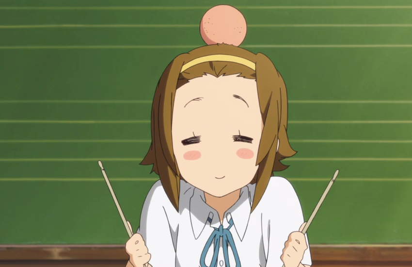 "ritsu anime drum drummer k-on! k-on!! keion ritsu tainaka tainaka"