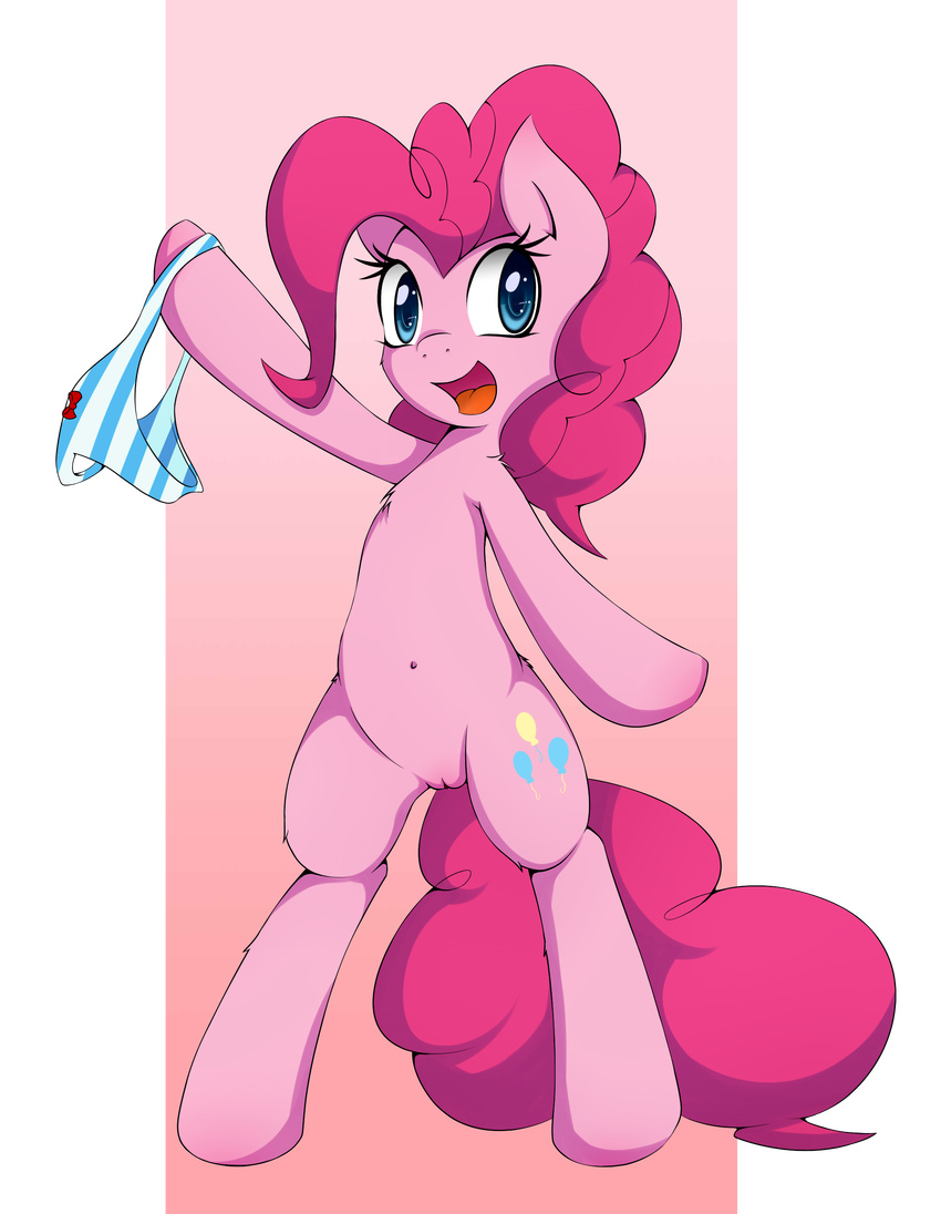 2012 blue_eyes clothing cutie_mark equine female friendship_is_magic hair horse long_hair my_little_pony open_mouth panties pink_hair pinkie_pie_(mlp) pony pussy smitty_g solo underwear