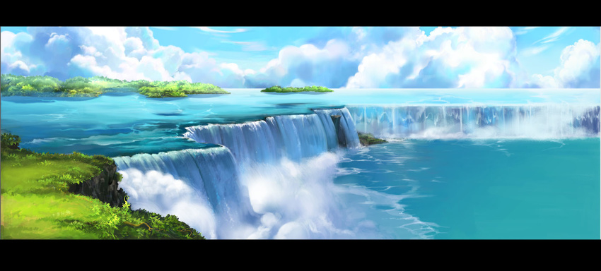 day highres landscape mugon nature no_humans original panorama scenery sky tree water waterfall