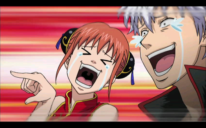 crossover dance gintama gintoki kagura sket