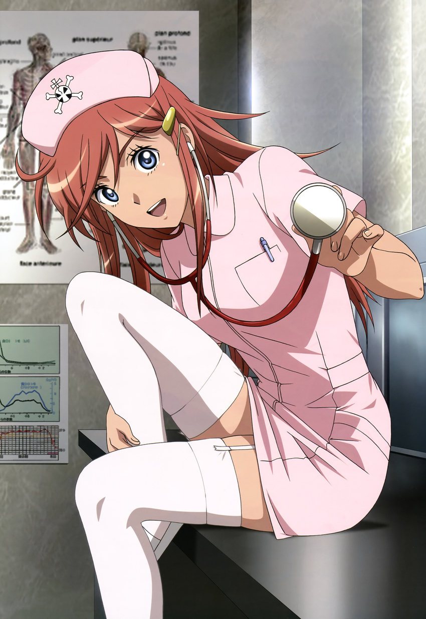 katou_marika mouretsu_pirates nurse stockings thighhighs