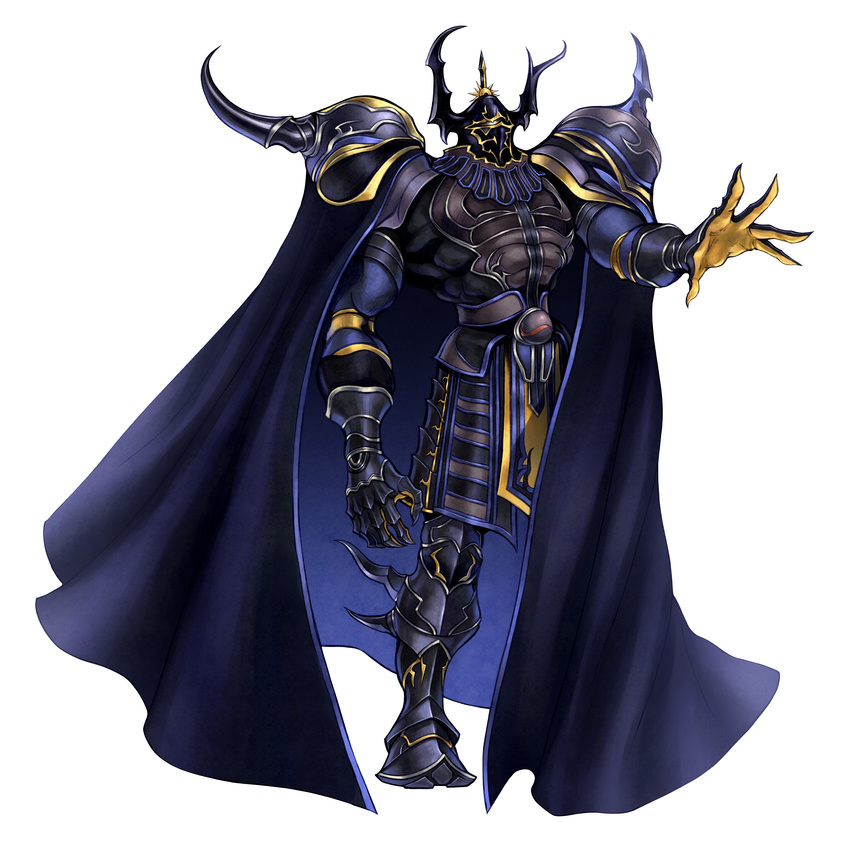 absurdres armor cape dissidia_final_fantasy final_fantasy final_fantasy_iv golbeza highres nomura_tetsuya official_art