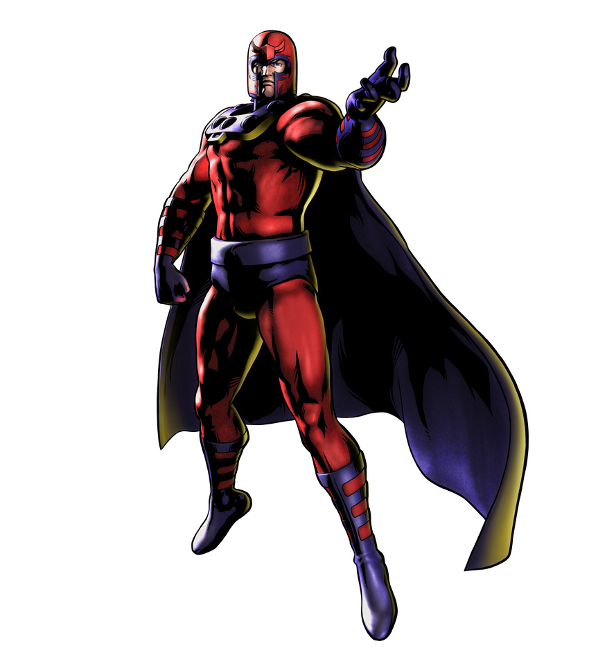 1boy absurdres capcom cape highres magneto male male_focus marvel marvel_vs._capcom marvel_vs_capcom official_art x-men