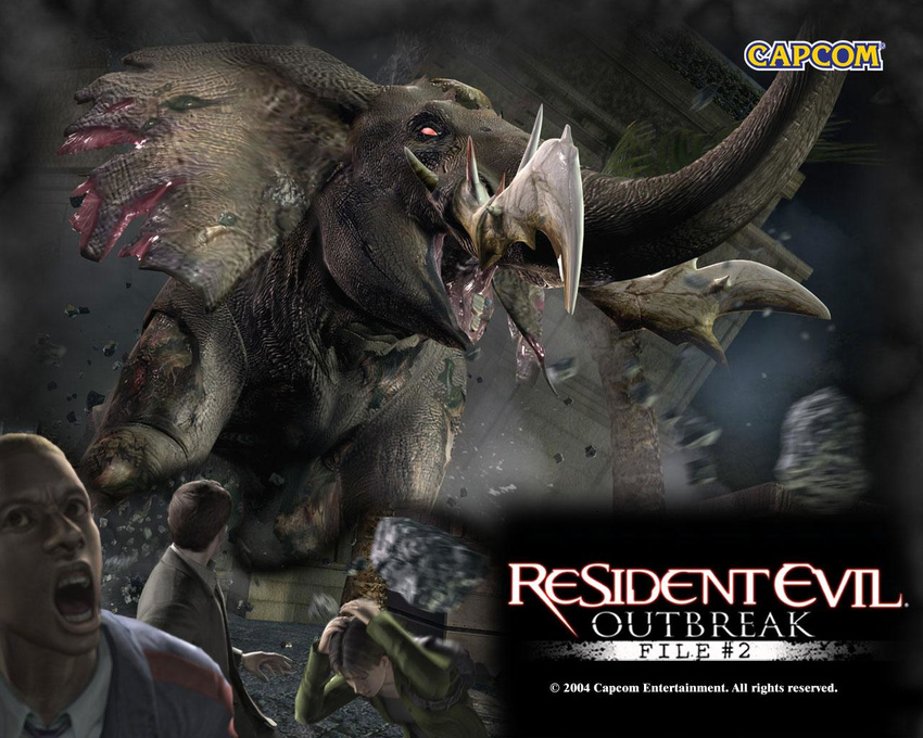 capcom elephant resident_evil resident_evil_outbreak tusk tusks yoko_suzuki