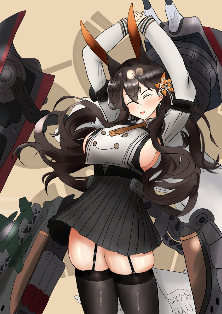 absurdres azur_lane borrowed_character chikuma_(azur_lane) derivative_work doodles highres paraparacoffee