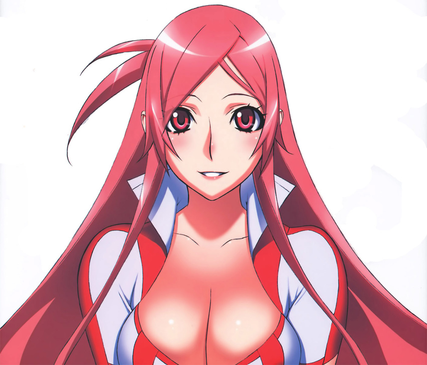 1403x1200 breasts dragonaut highres huge_breasts pink_hair toa wallpaper