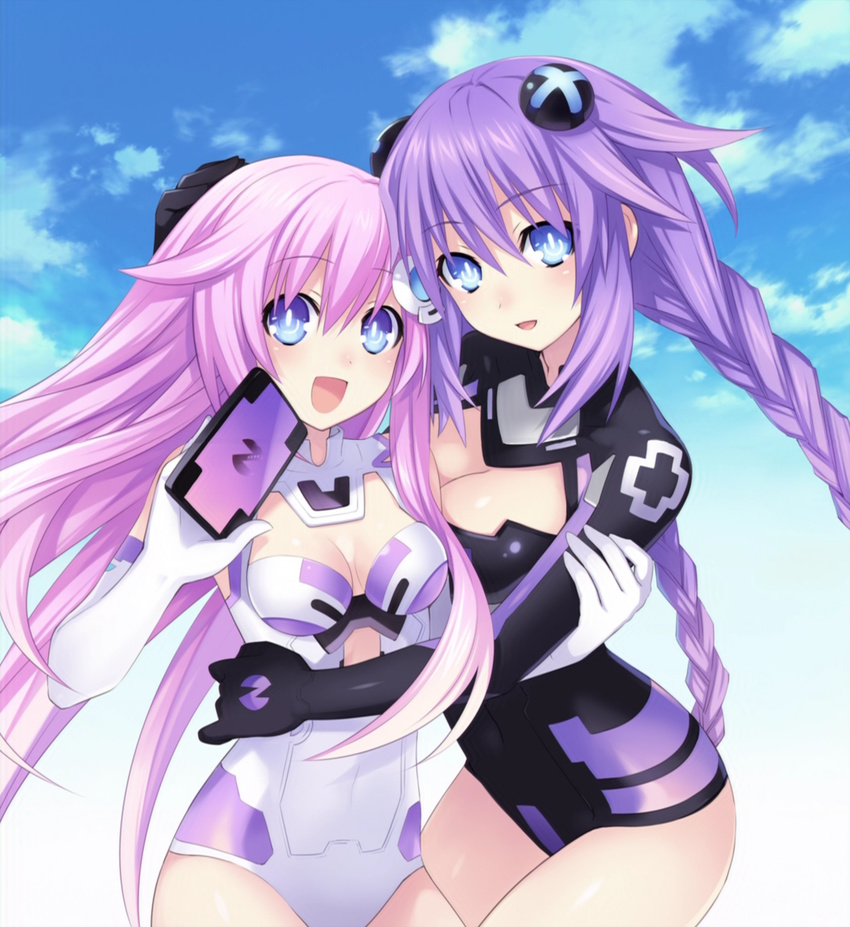 bodysuit choujigen_game_neptune choujigen_game_neptune_mk2 compile_heart purple_heart purple_sister