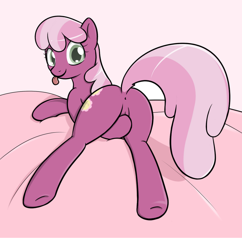 anus butt cheerilee_(mlp) cute cutie_mark equine female feral friendship_is_magic green_eyes hair horse long_hair looking_at_viewer looking_back mammal masturbation multi-colored_hair my_little_pony pink_hair pony presenting pussy raised_tail smile solo theparagon tongue tongue_out unknown_artist
