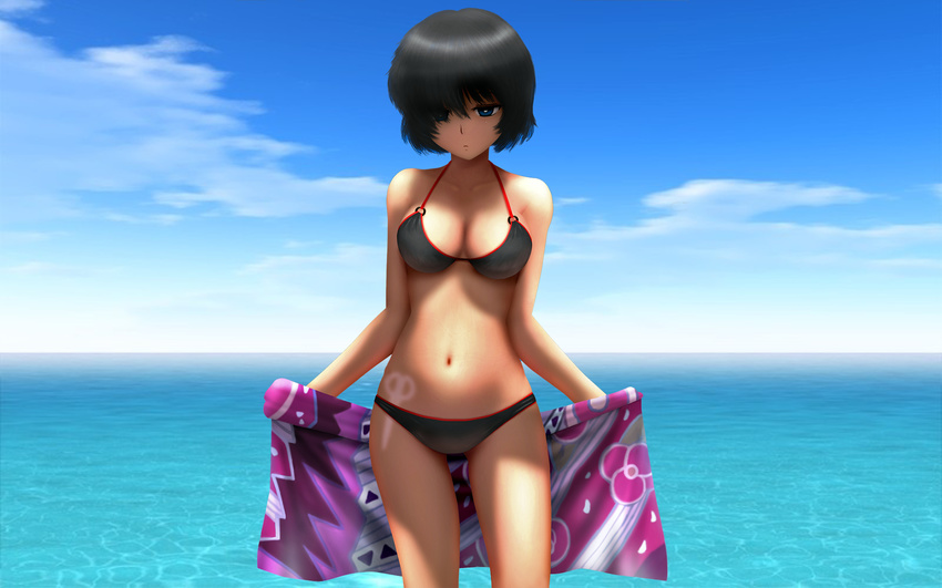 bikini nazo_no_kanojo_x photoshop realistic siraha swimsuit tan_lines urabe_mikoto