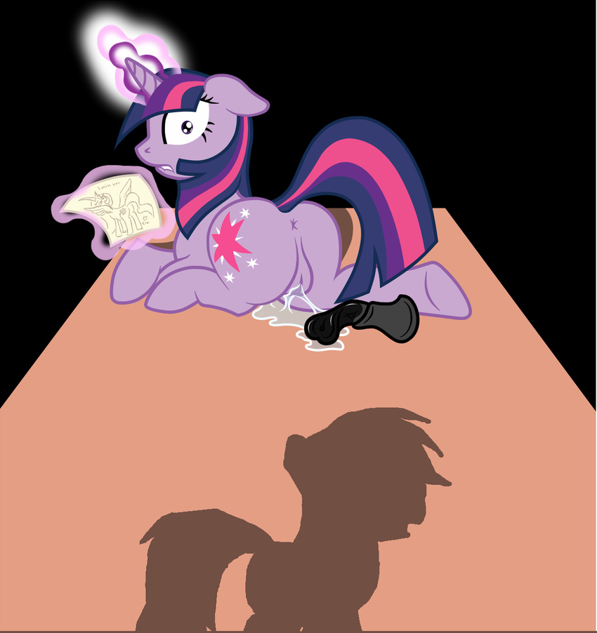 anus biting_lip butt caught cutie_mark equine female friendship_is_magic horn horse magic maskarade my_little_pony pony princess_celestia_(mlp) pussy shadow taharon twilight_sparkle_(mlp) unicorn