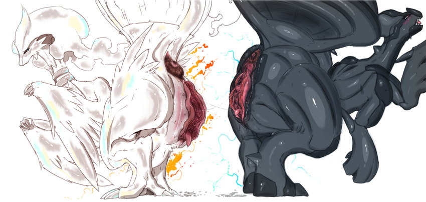 darthsaburou pokemon reshiram tagme zekrom