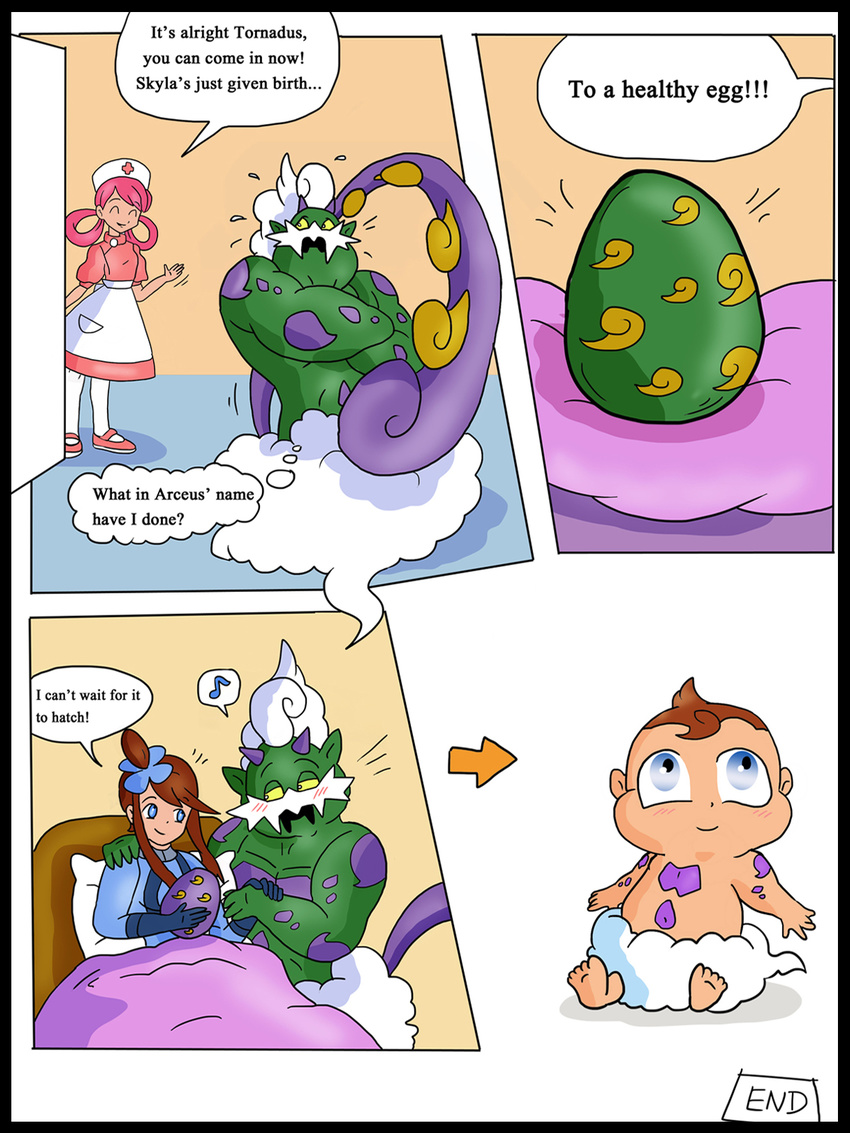 comic mycrunchycookie nurse_joy pokemon skyla tornadus