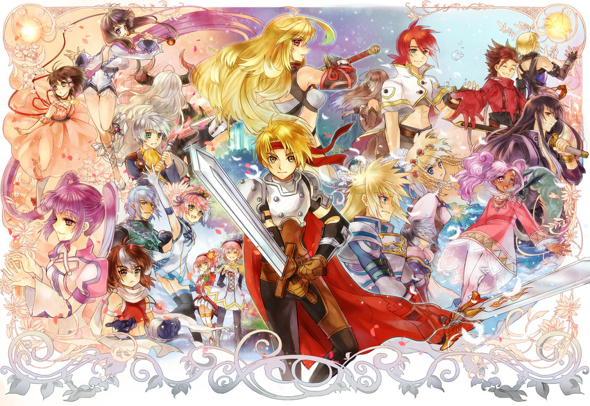 6+girls asura_(tales) caius_qualls cape cless_alvein emil_castagnier everyone highres kanonno_earhart kanonno_grassvalley kohak_hearts leon_magnus lloyd_irving long_hair low-tied_long_hair luke_fon_fabre meredy milla_maxwell multiple_boys multiple_girls nadir pasca_kanonno quickie reala red_cape ruca_milda shirley_fennes short_hair sophie_(tales) stahn_aileron tales_of_(series) tales_of_destiny tales_of_destiny_2 tales_of_eternia tales_of_graces tales_of_hearts tales_of_innocence tales_of_legendia tales_of_phantasia tales_of_rebirth tales_of_symphonia tales_of_symphonia_knight_of_ratatosk tales_of_the_abyss tales_of_the_tempest tales_of_the_world_radiant_mythology tales_of_the_world_radiant_mythology_2 tales_of_the_world_radiant_mythology_3 tales_of_vesperia tales_of_xillia tear_grants veigue_lungberg very_short_hair yuri_lowell