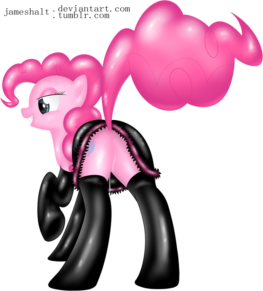 alpha_channel anus cum equine female feral friendship_is_magic hi_res horse invalid_tag jameshalt kinkie_pie latex mammal my_little_pony pinkie_pie_(mlp) plain_background pony pussy pussy_juice rubber solo transparent_background