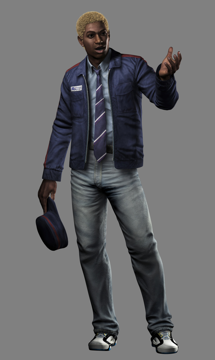 1boy absurdres capcom game hat highres jim_chapman male male_focus necktie resident_evil resident_evil_outbreak solo survival_horror tie