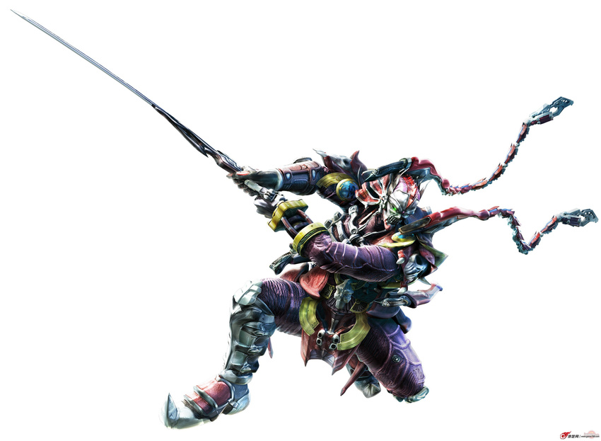 3d absurdres armor highres namco ninja sword tekken weapon yoshimitsu