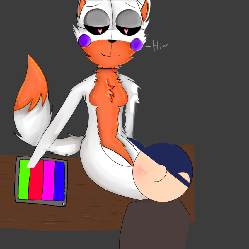 duo female five_nights_at_freddy's five_nights_at_freddy's_world hi_res humanoid lolbit_(fnaf) male male/female scottgames