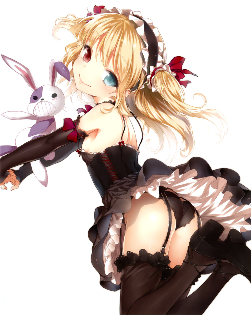 boku_wa_tomodachi_ga_sukunai buriki disc_cover garter_belt hasegawa_kobato heterochromia pantsu stockings thighhighs