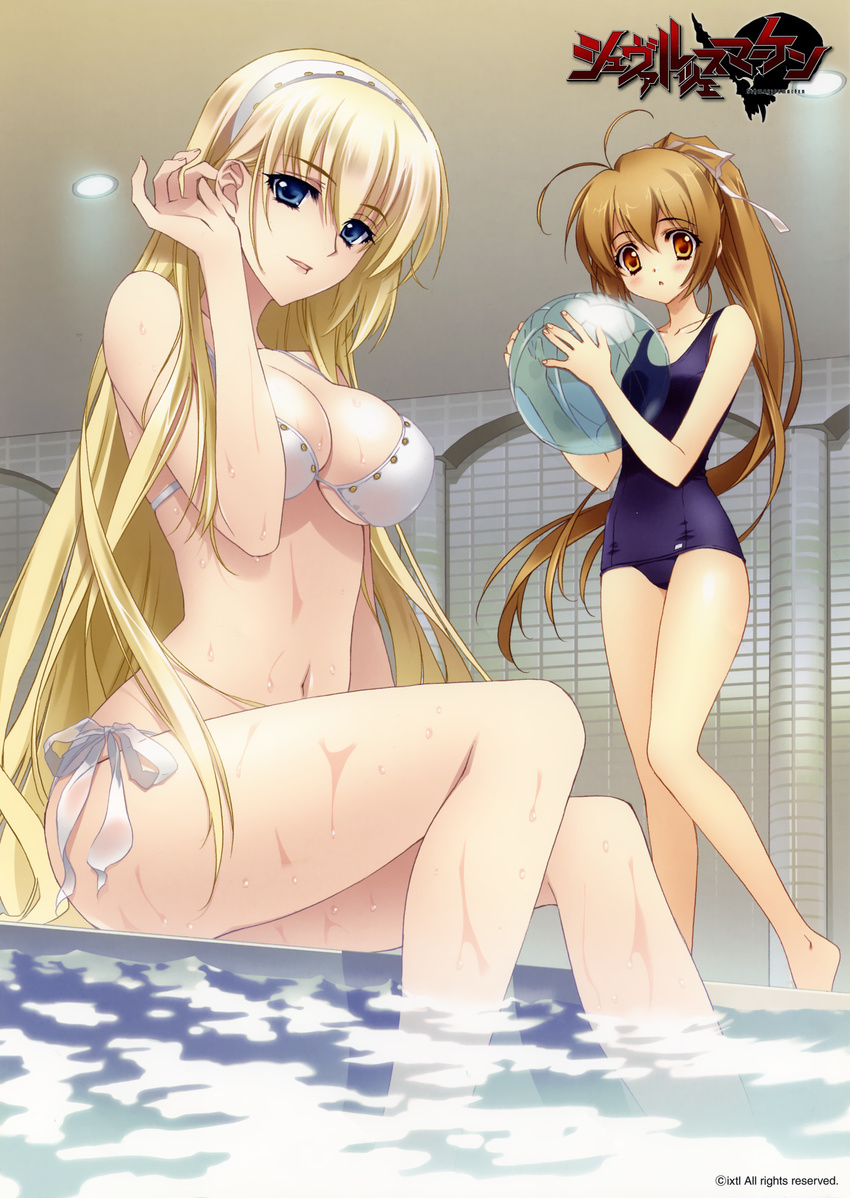 bikini carnelian cleavage irisdina_bernhard katia_waldheim muvluv school_swimsuit schwarzesmarken swimsuits underboob wet