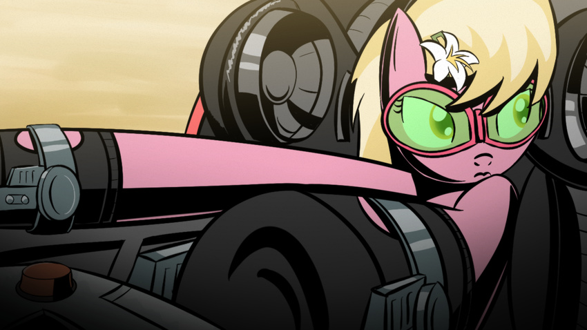 button car crossover equine eyewear female friendship_is_magic goggles horse lily_(mlp) mammal my_little_pony parody race redline solo sonoshee why485