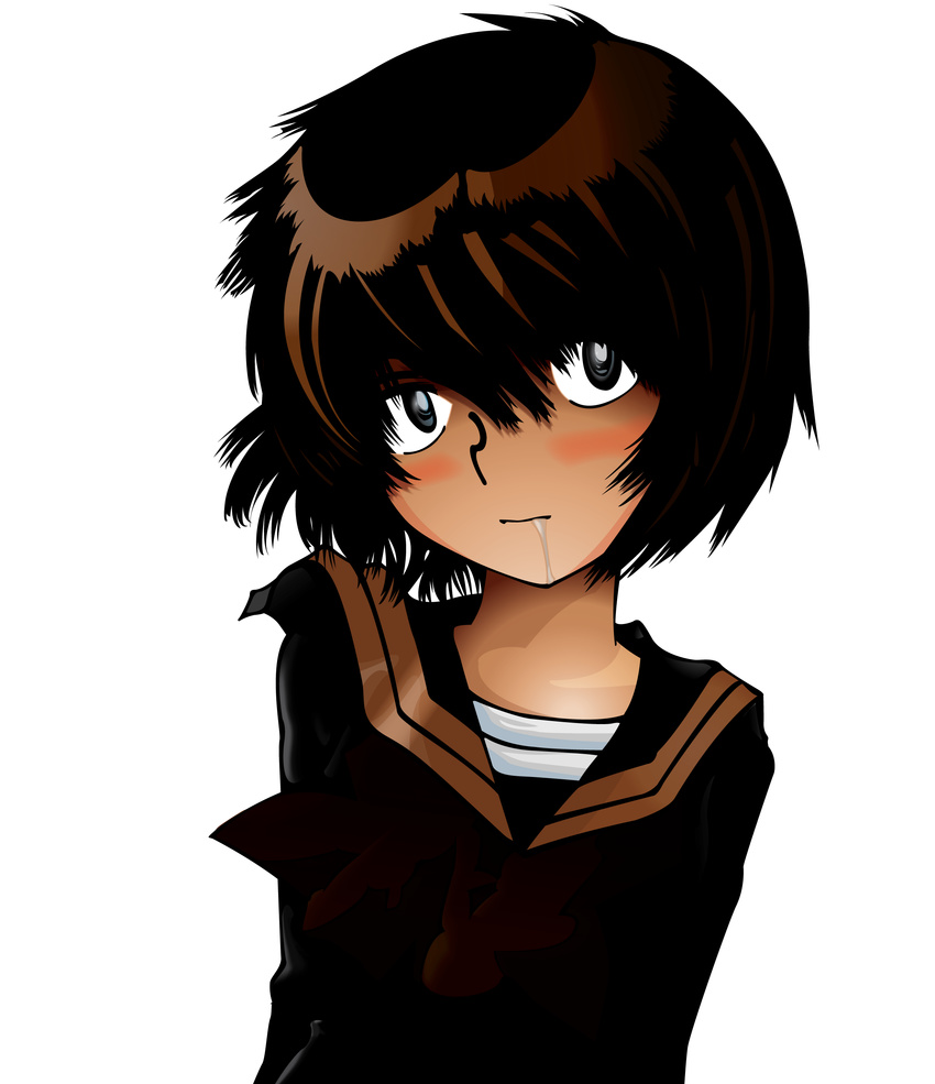 nazo_no_kanojo_x seifuku ueshiba_richi urabe_mikoto vector_trace