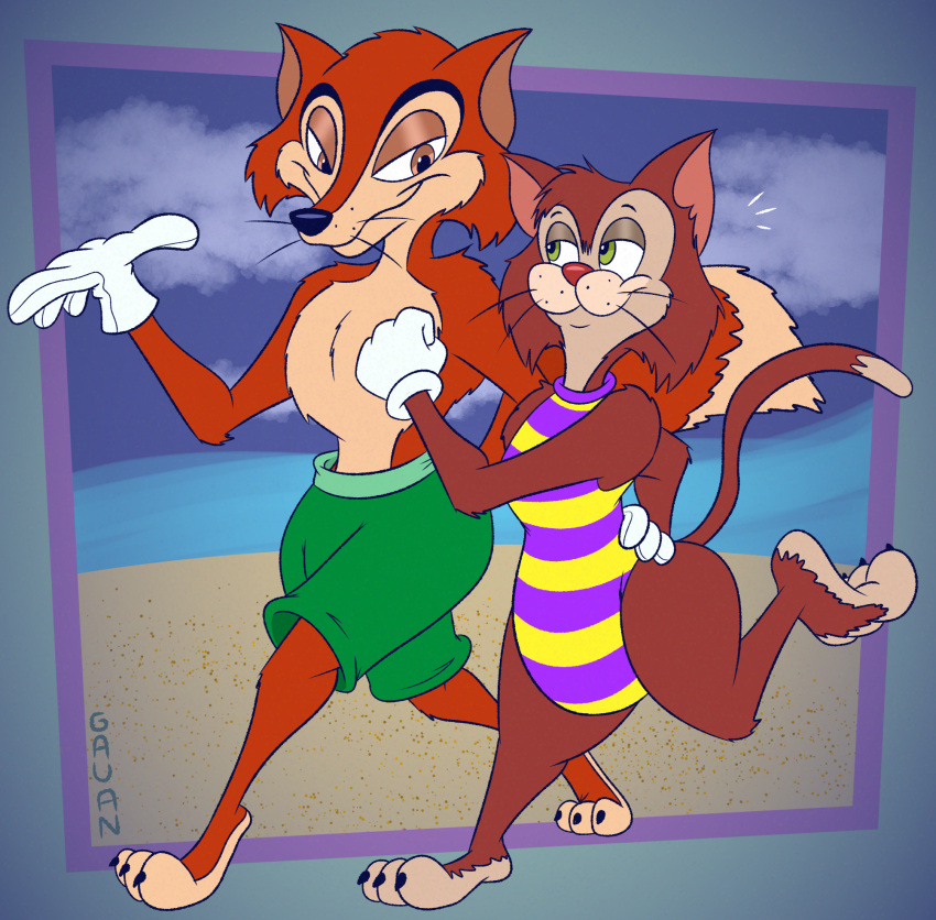 "honest"_john_foulfellow 2026 3_toes 4_fingers alternate_version_at_paywall anthro arched_foot arm_tuft athletic athletic_anthro athletic_male back_tuft barefoot beach belly bent_legs big_belly big_butt big_tail black_nose black_toe_claws brown_body brown_eyes brown_fur butt canid canine cheek_tuft chest_tuft claws clothed clothing cloud cloudy_sky colored curling_tail curling_toes curvy_figure digital_drawing_(artwork) digital_media_(artwork) dipstick_tail disney disney's_pinocchio domestic_cat duo elbow_tuft facial_tuft feet felid feline felis fingers flat_colors fluffy fluffy_chest fluffy_tail fox fur gavanzude gideon_(pinocchio) glance gloves green_clothing green_eyes green_swimming_trunks green_swimwear grin half-closed_eyes hand_on_another's_back hand_on_another's_butt hand_on_back hand_on_butt handwear head_tuft hi_res humanoid_feet humanoid_hands humanoid_heel inner_ear_fluff knee_tuft leg_tuft lines_drawn male mammal markings multicolored_body multicolored_fur narrowed_eyes orange_body orange_fur outside pattern_clothing pattern_swimwear paws pecs pink_nose pinocchio plantigrade raised_calf raised_heel raised_tail red_fox ribs sand sea shoulder_tuft signature sky slightly_chubby slightly_chubby_anthro slightly_chubby_male small_waist smile smiling_at_another smiling_at_viewer smirking_at_another smug smug_expression smug_eyes smug_face smug_grin striped_clothing striped_swimwear stripes swimming_trunks swimwear tail tail_markings tan_belly tan_body tan_chest tan_fur tan_soles tan_tail_tip tiptoes toe_claws toes topless topless_anthro topless_male true_fox tuft two_tone_body two_tone_feet two_tone_fur walking wasp_waist water whisker_spots whiskers white_clothing white_gloves white_handwear white_sclera wide_hips