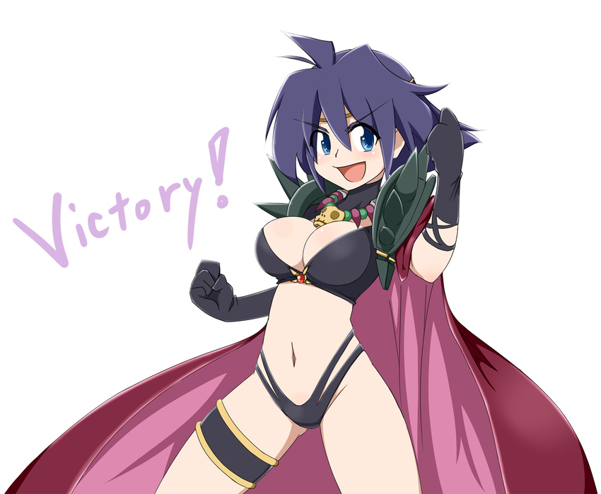 amelia_wil_tesla_seyruun bad_id bad_pixiv_id blue_eyes boots breasts cape cosplay jewelry kaz_(shade) large_breasts leg_garter multicolored multicolored_cape multicolored_clothes naga_the_serpent naga_the_serpent_(cosplay) navel necklace pink_cape purple_hair revealing_clothes short_hair slayers smile solo white_background