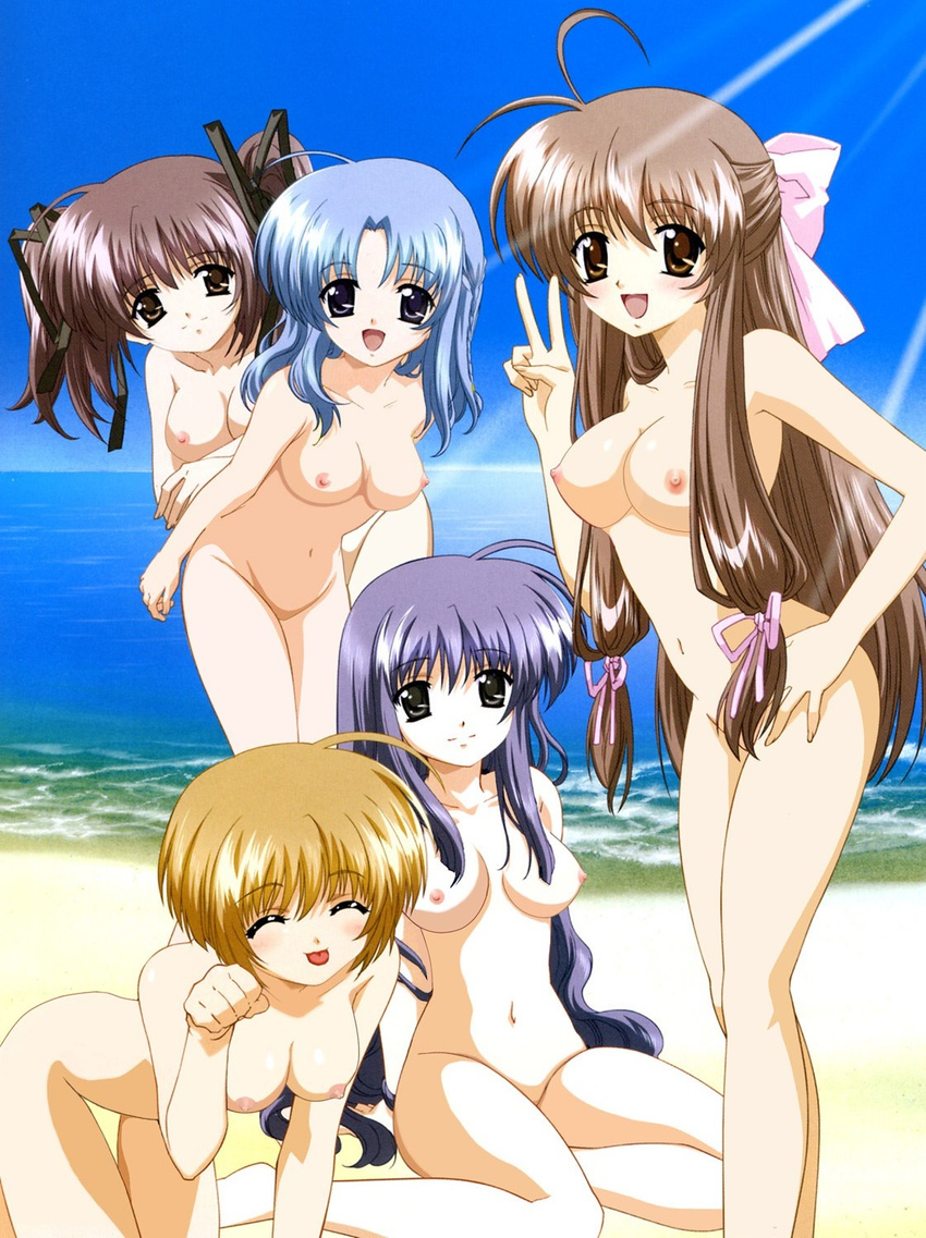 breasts final_approach highres masuda_shizuka menou_yurika mizuhara_akane moriya_miki mutsu_emiho nipples nude nude_filter photoshop