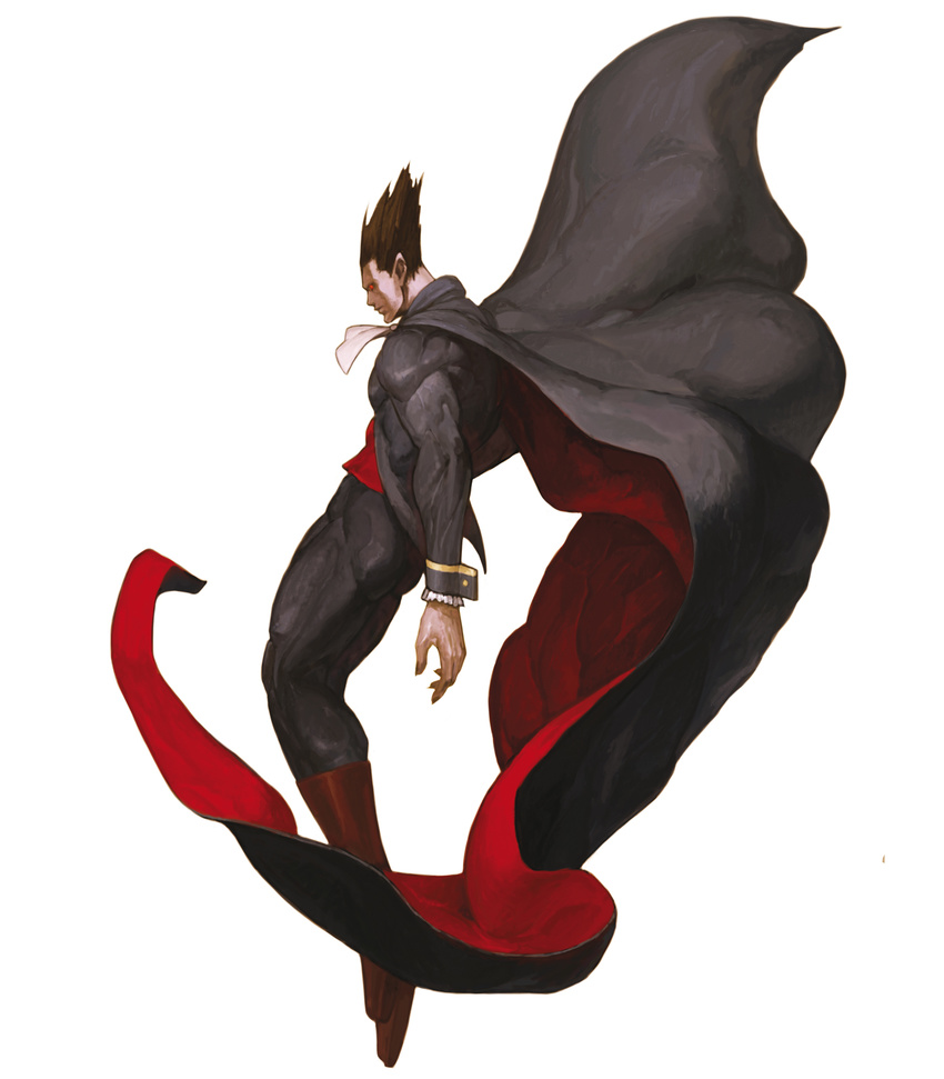 capcom cape demitri_maximoff highres male_focus nona official_art solo spiked_hair svc_chaos vampire vampire_(game)