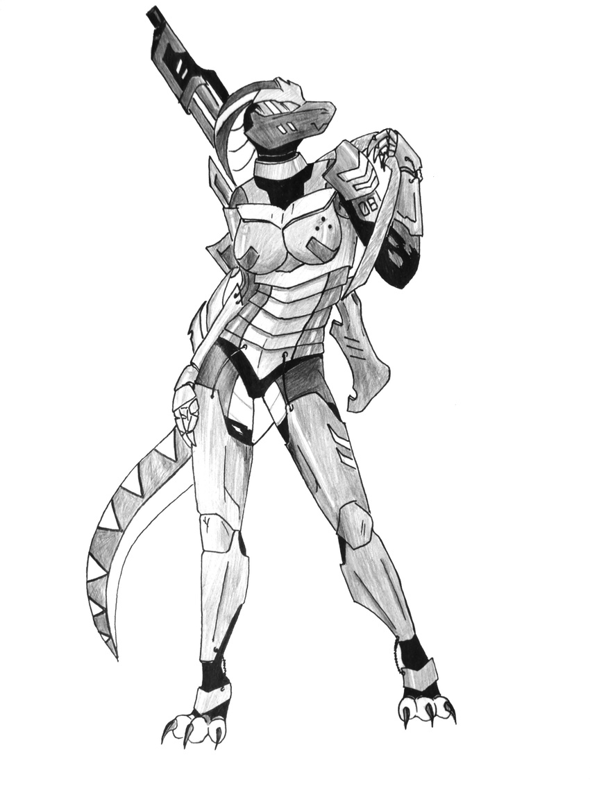 breasts cobra dead-echo dead_echo female gun legwear ranged_weapon reptile rifle scalie shandi snake sniper toeless_socks weapon