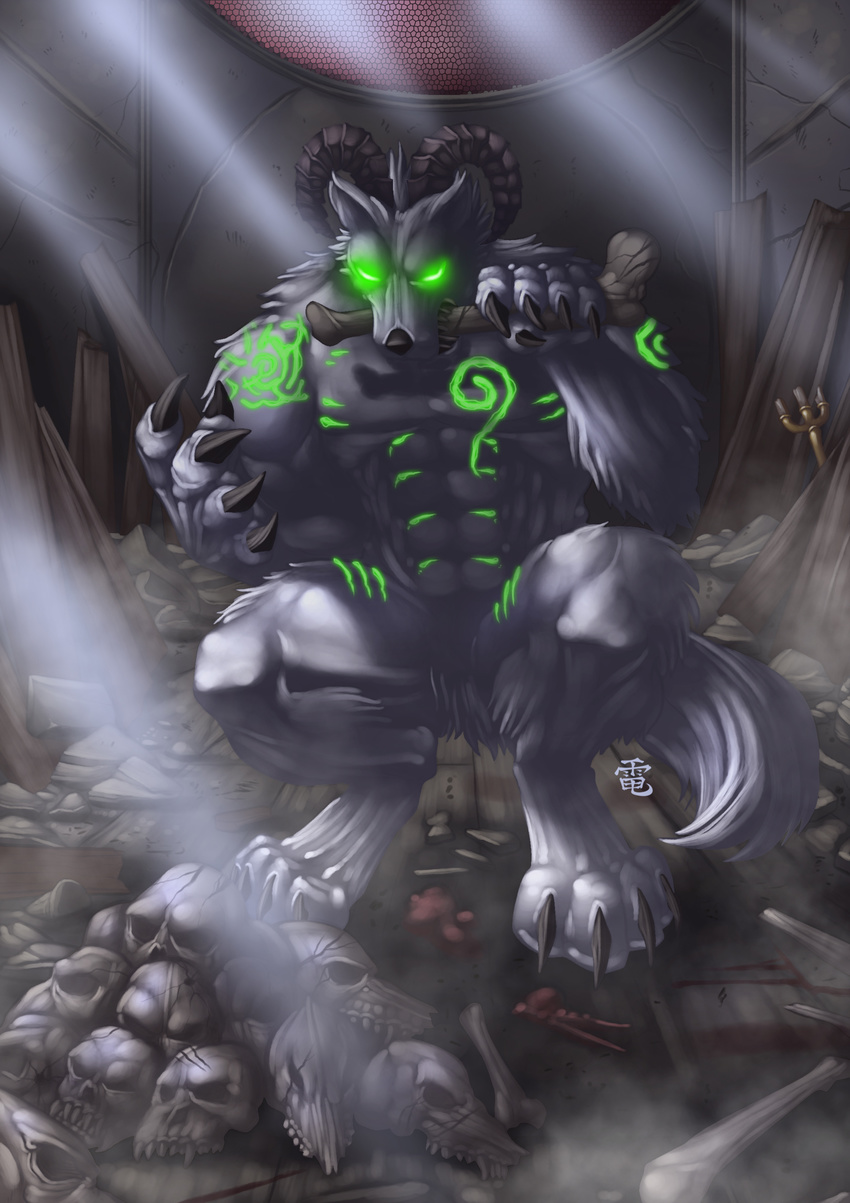 bone garou inert-ren male moonbane nightmare_fuel werewolf