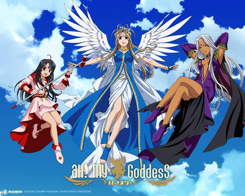 aa_megami-sama belldandy skuld urd wings