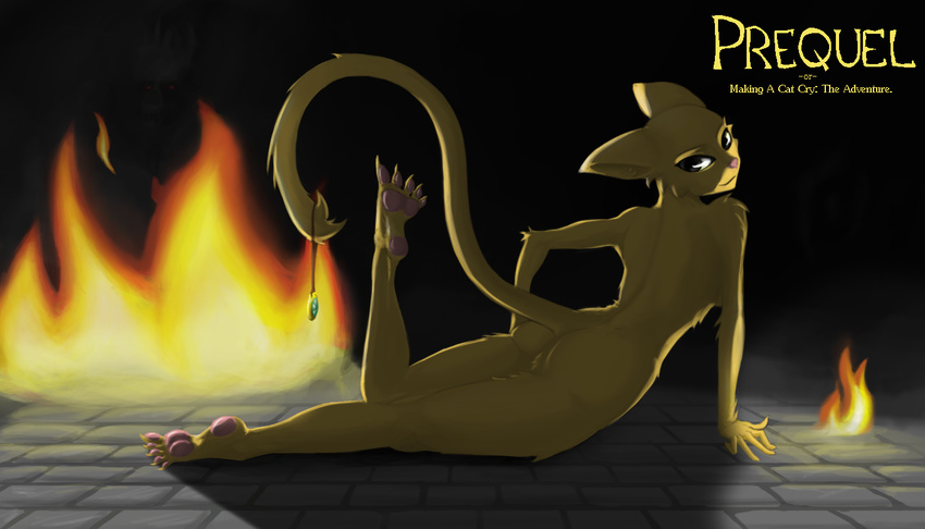 feline female fire hindpaw katia katia_managan khajiit making_a_cat_cry:_the_adventure mammal managan nude paws prequel sentientsocks the_elder_scrolls video_games