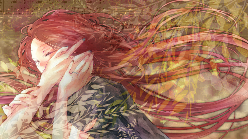 amakura_(islit) long_hair male namine_ritsu red_hair utau