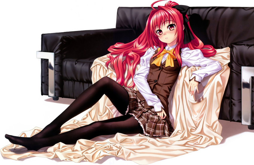 corticarte_apa_lagranges kannatsuki_noboru long_hair pantyhose red_hair seifuku shinkyoku_soukai_polyphonica white