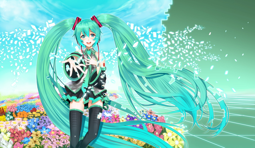 hatsune_miku tagme thighhighs vocaloid