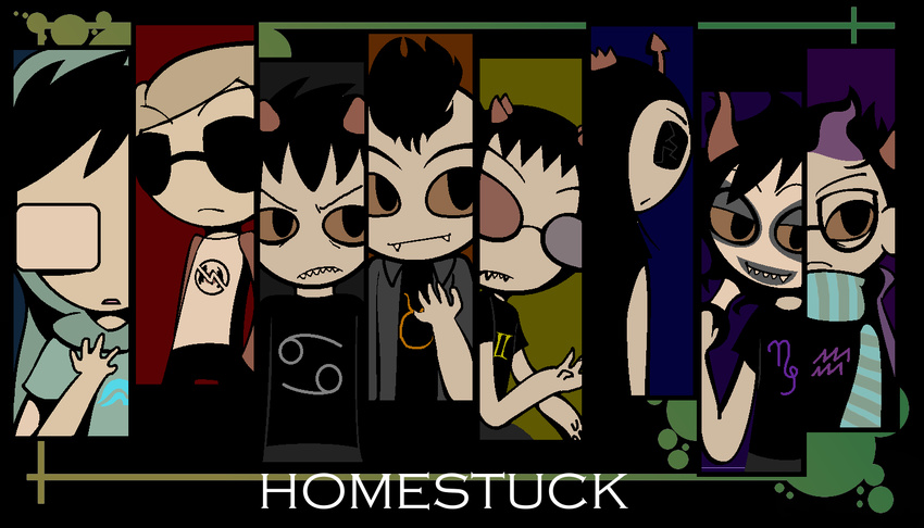 dave_strider equius_zahhak eridan_ampora gamzee_makara homestuck john_egbert karkat_vantas sollux_captor tavros_nitram