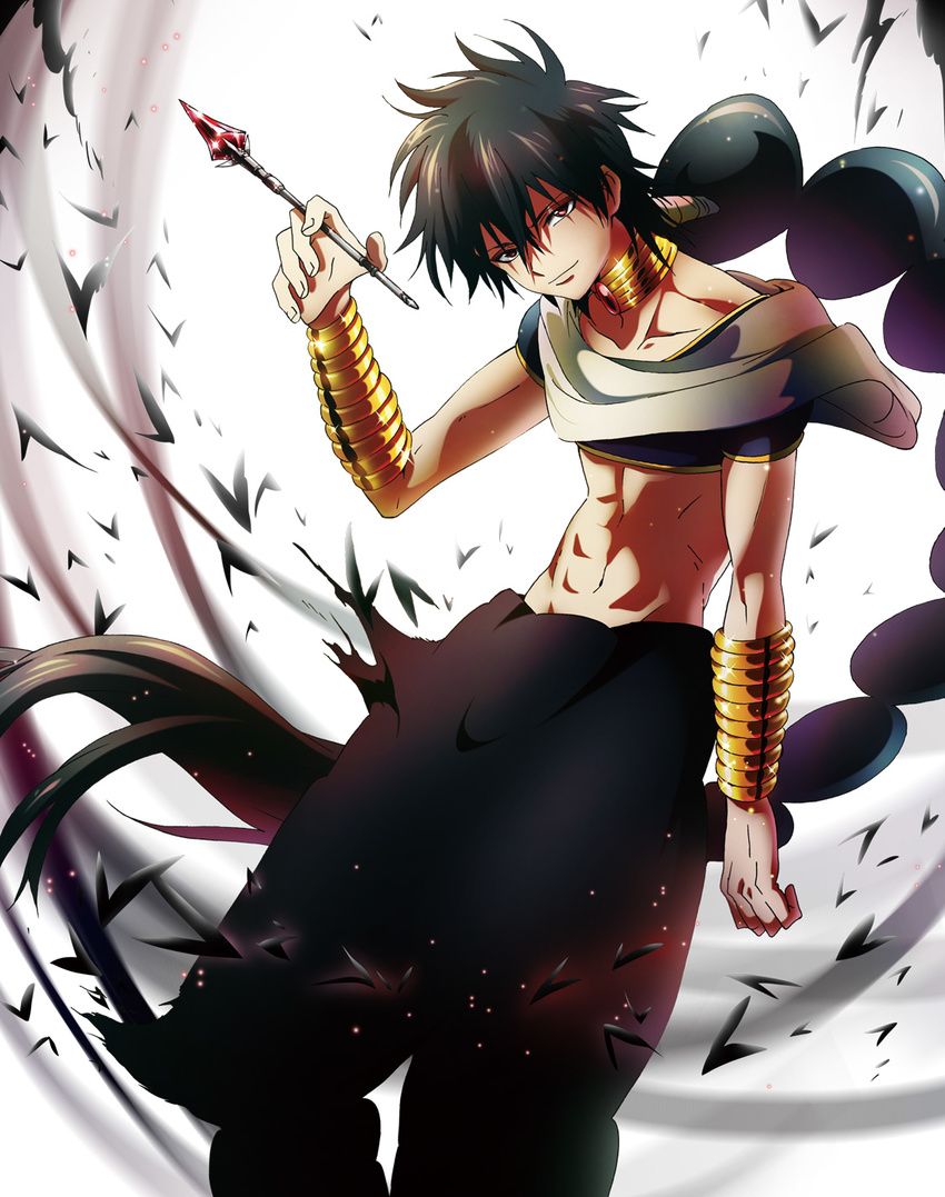 braid highres judal long_hair magi_the_labyrinth_of_magic male_focus solo