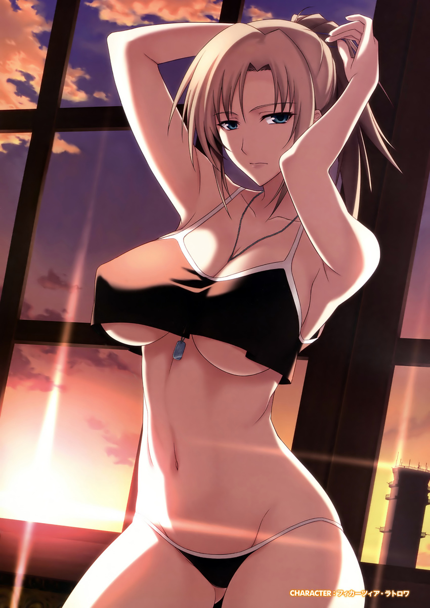 cleavage fikatsia_latrova ishigaki_takashi muvluv pantsu tagme underboob